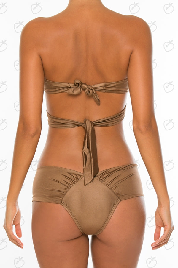 Capadozia Bronze Bandeau Bikini Set